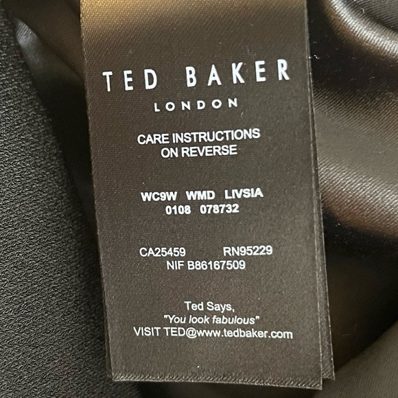 ❤️ NWT! Ted Baker London Black ‘Livsia’ Lace Insert Dress - Picture 11 of 12